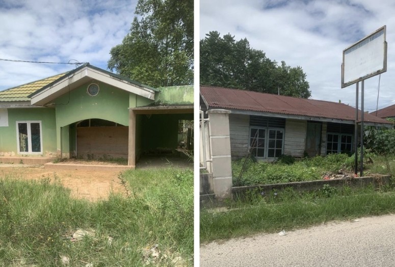Rumah di kawasan Jalan HM Nur menjadi sepi akibat banjir berulang (foto/dini)